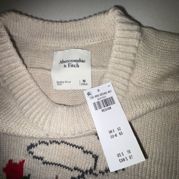 Abercrombie & Fitch Cowboy Sweater, Size M, NWT - Picture 4 of 6